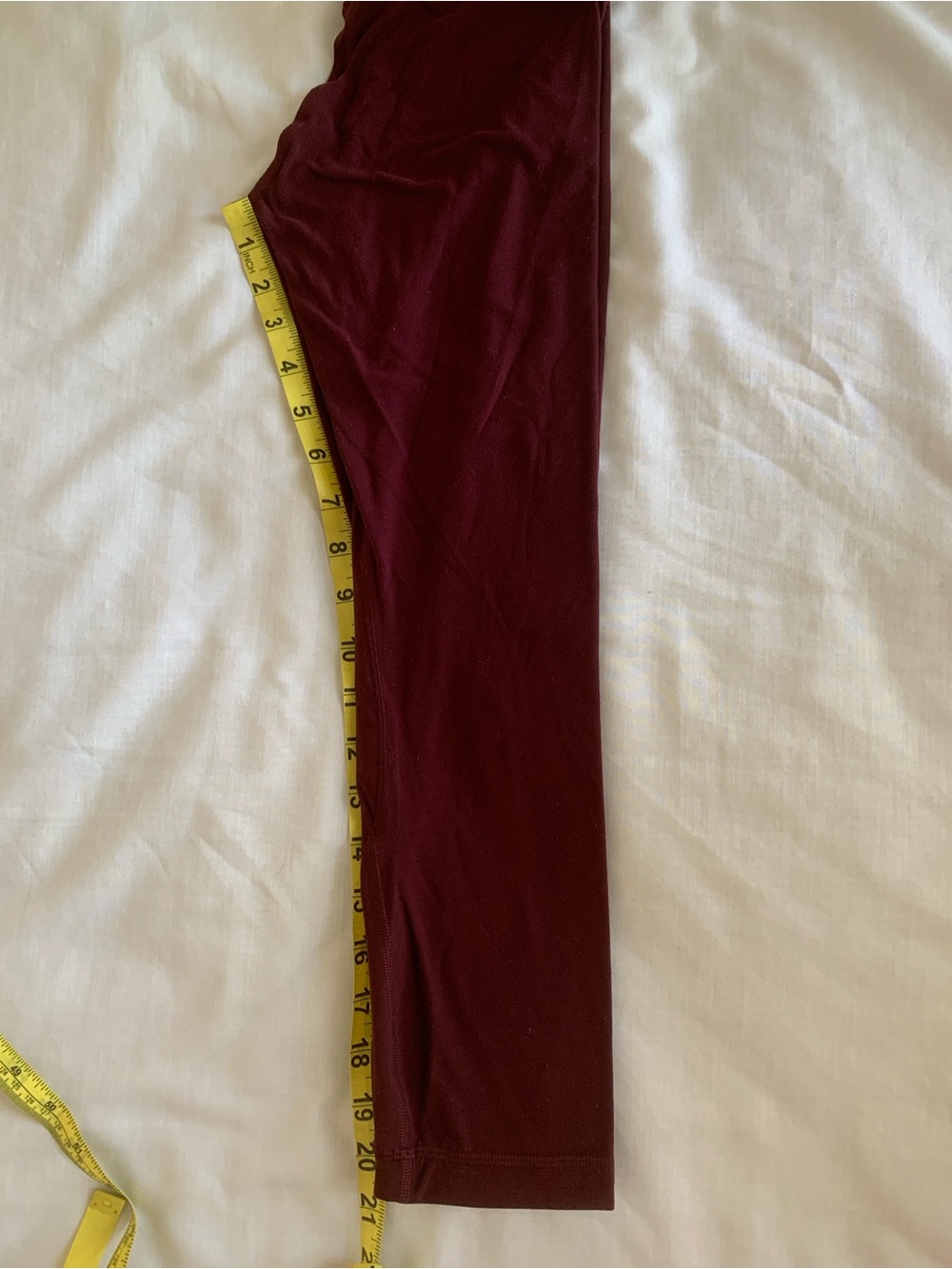Lululemon Align High Rise Crop 21" Leggings Burgundy Size 2 EUC - Picture 5 of 5